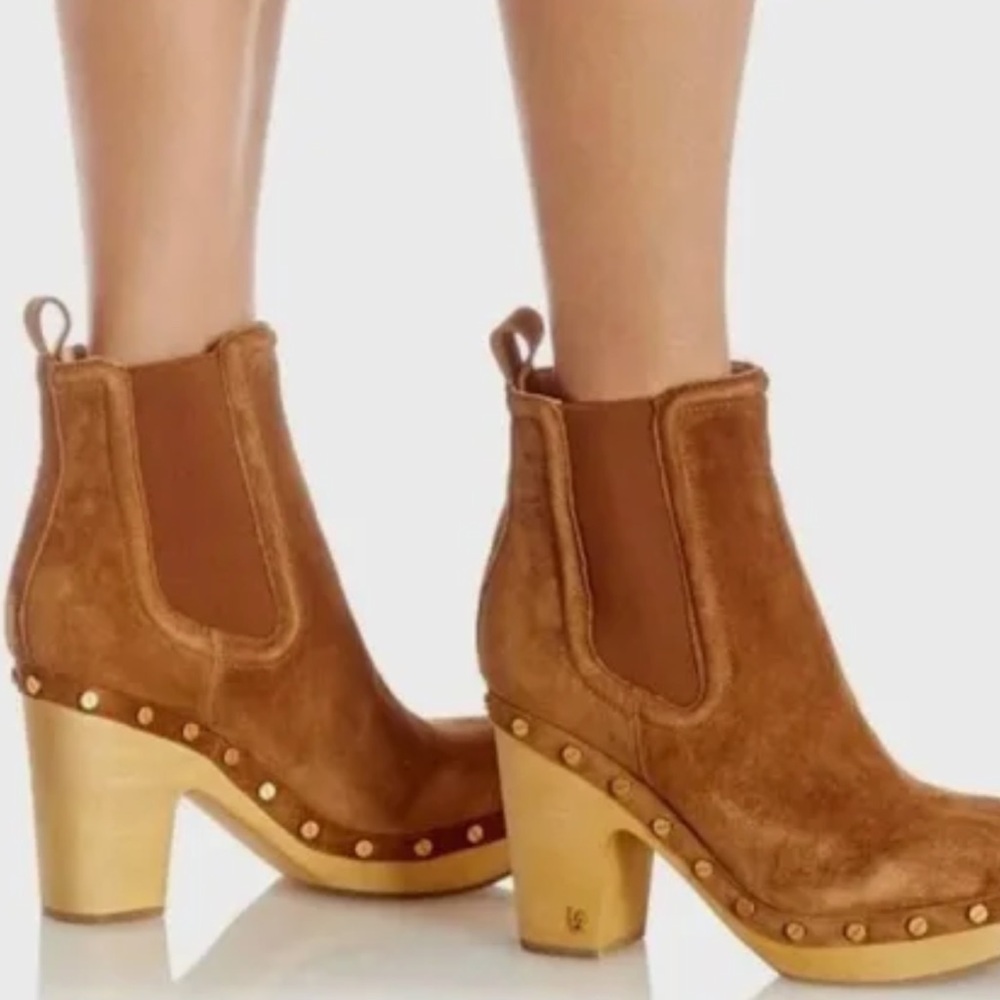 Veronica Beard Suede Studded Accents Chelsea Boots/ Clog Size: 7.5 New W Out Tag